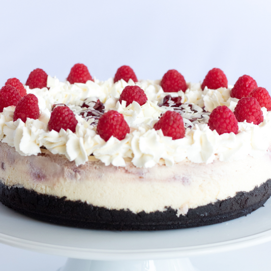White Chocolate Raspberry Cheesecake