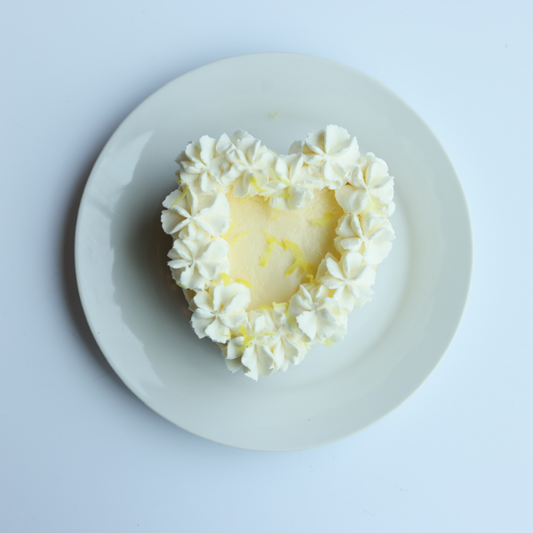 Lemon Mini Heart Cheesecake