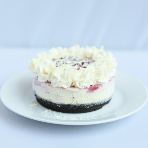 White Chocolate Raspberry Mini Cheesecake